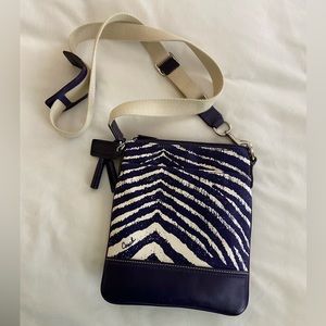 Coach Purple Zebra Print Purse